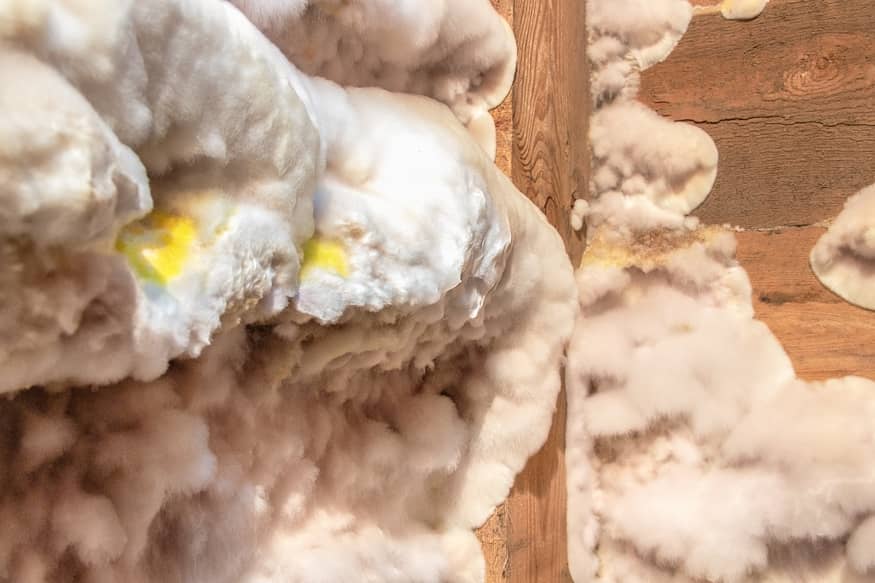 White and fluffy mold is a type found in the basement.